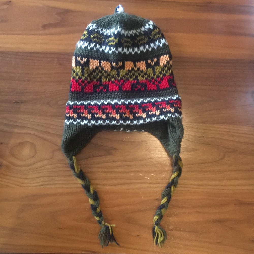 SOLD-Handwoven winter hat from Peru!